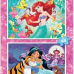 Educa - 2 Puzzles de 48 pièces pour Enfants | Disney Princesses Ariel + Jasmine. À partir de 5 Ans (18213)