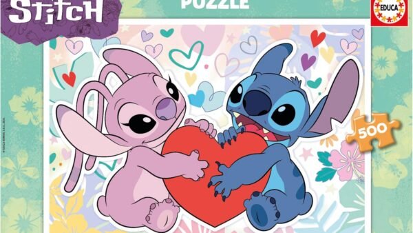 Educa - Disney Stitch | 500 pièces Puzzle pour Adultes. Mesure: 48 x 34 cm. À partir de 11 Ans (19911)