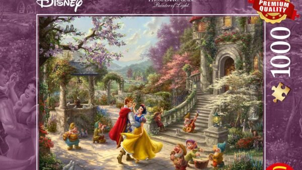 Schmidt Thomas Kinkade: Disney Snow White Dancing with the Prince Jigsaw Puzzle (1000pc), Coloré