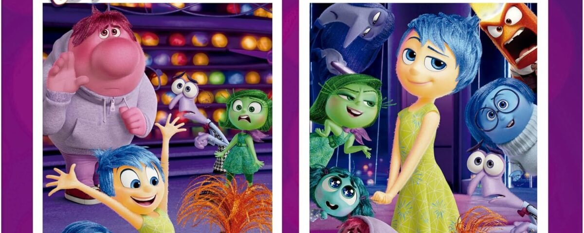 Educa - 2 Puzzles en Carton de 500 pièces avec Les Images de Inside Out 2, Double Plaisir. Cadeau Parfait pour Les 14 Ans et Plus (20101)