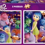 Educa - 2 Puzzles en Carton de 500 pièces avec Les Images de Inside Out 2, Double Plaisir. Cadeau Parfait pour Les 14 Ans et Plus (20101)