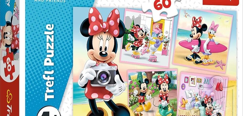 Trefl - Puzzle - Charmante Minnie Minnie Disney 60 Pièces, pour Les Enfants à partir de 4 Ans