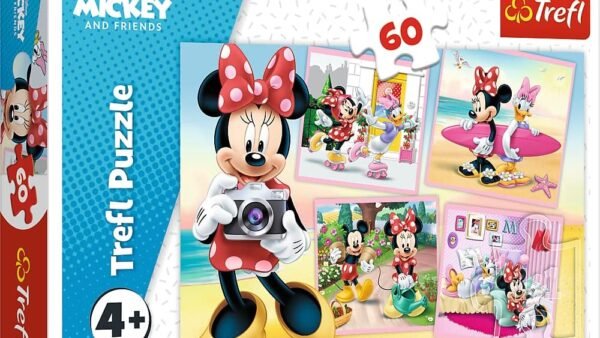 Trefl - Puzzle - Charmante Minnie Minnie Disney 60 Pièces, pour Les Enfants à partir de 4 Ans