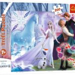 Trefl - Puzzle - Le Monde Magique des Soeurs, Disney La Reine des neiges 2, 200 Pièces, pour Les Enfants à partir de 7 Ans