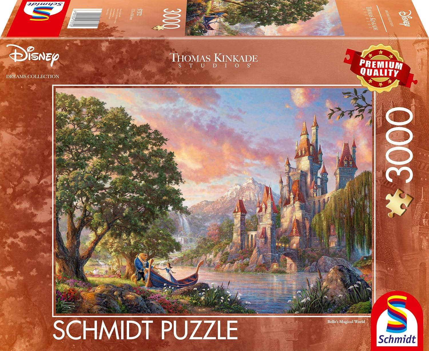 Schmidt Spiele 57372 Thomas Kinkade Disney Belles Magical World Puzzle 3000 pièces