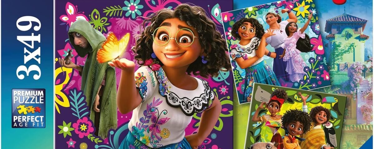 Ravensburger - Puzzle Enfant - Lot de 3 Puzzles 49 pièces - La Magie d'Encanto/Disney Encanto - Fille ou garçon dès 5 Ans - Puzzle de qualité supérieure - 3 Posters Inclus - Disney Encanto - 05657