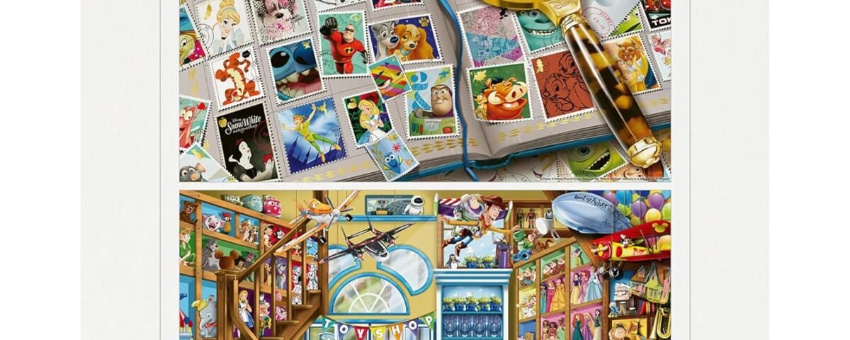 Ravensburger - 2 x Puzzle 500 pièces - Films et Personnages de Disney - 80558 - pour Adultes et Enfants dès 12 Ans - Premium Puzzle de qualité supérieure - Disney