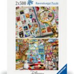 Ravensburger - 2 x Puzzle 500 pièces - Films et Personnages de Disney - 80558 - pour Adultes et Enfants dès 12 Ans - Premium Puzzle de qualité supérieure - Disney