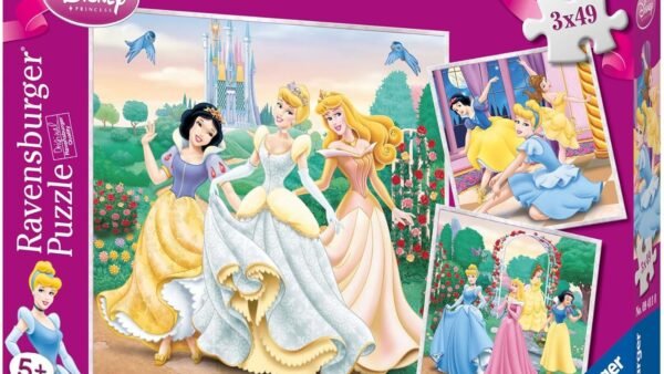 Ravensburger - Puzzle Enfant - Puzzles 3x49 p - Rêves de princesses - Disney Princesses - Dès 5 ans - 09411