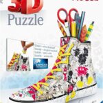 Ravensburger - Puzzle 3D Sneaker - Disney Mickey Mouse - Pot à crayons - A partir de 8 ans - 108 pièces numérotées à assembler sans colle - Accessoires inclus - 12055