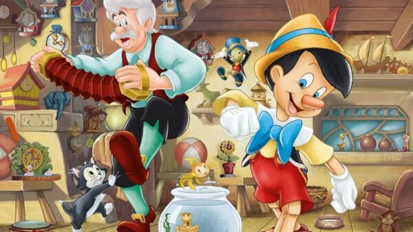 Ravensburger - Puzzle Adulte - Puzzle 1000 pièces - Pinocchio (Collection Disney) - Adultes et Enfants à partir de 14 Ans - Puzzle de qualité supérieure - Disney Classique - 12000108