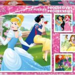 Educa - Disney Princess. 4 Puzzles Enfant Progressifs. +3 Ans. Ref. 17166