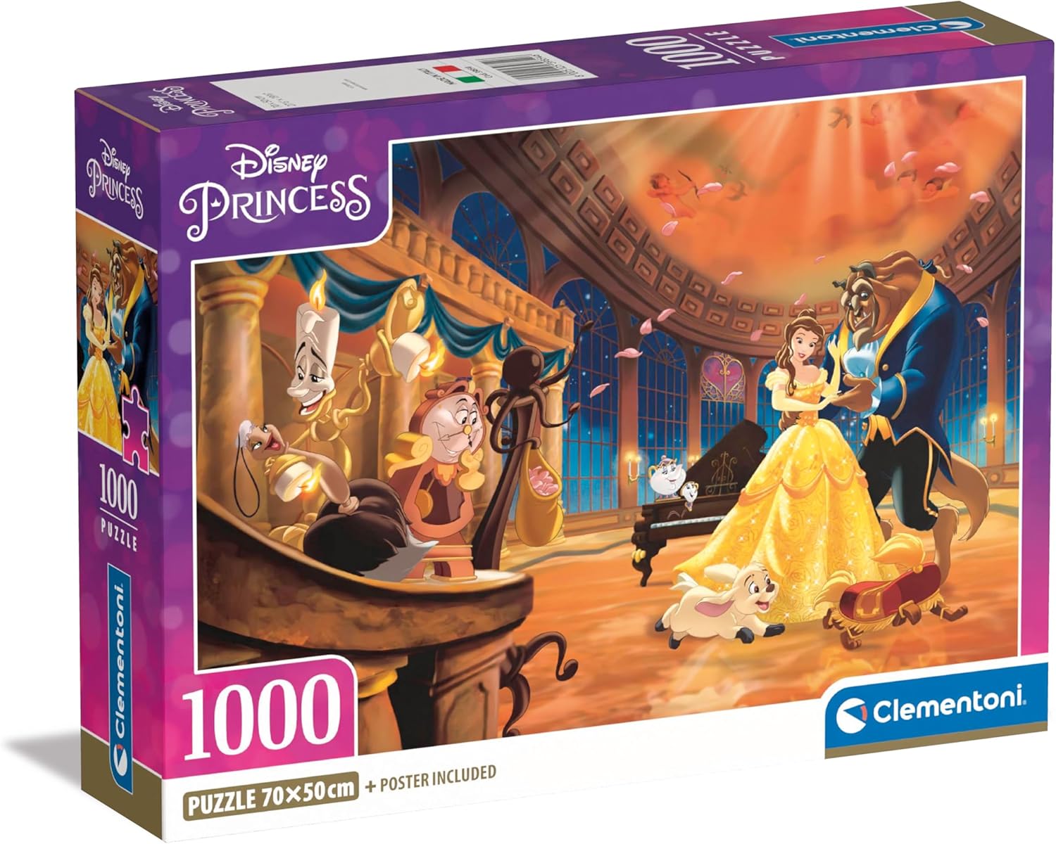 Clementoni Puzzle Disney Princess 1000 Pièces - Puzzle pour Adultes 14-99 Ans, Fabriqué en Italie, 39854