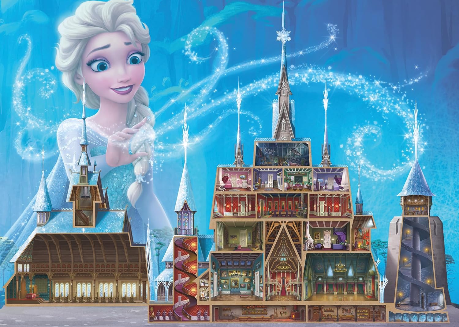 Ravensburger Puzzle 12000261 Elsa - Puzzle de 1000 pièces pour Adultes et Enfants à partir de 14 Ans - Cadeaux La Reine des Neiges