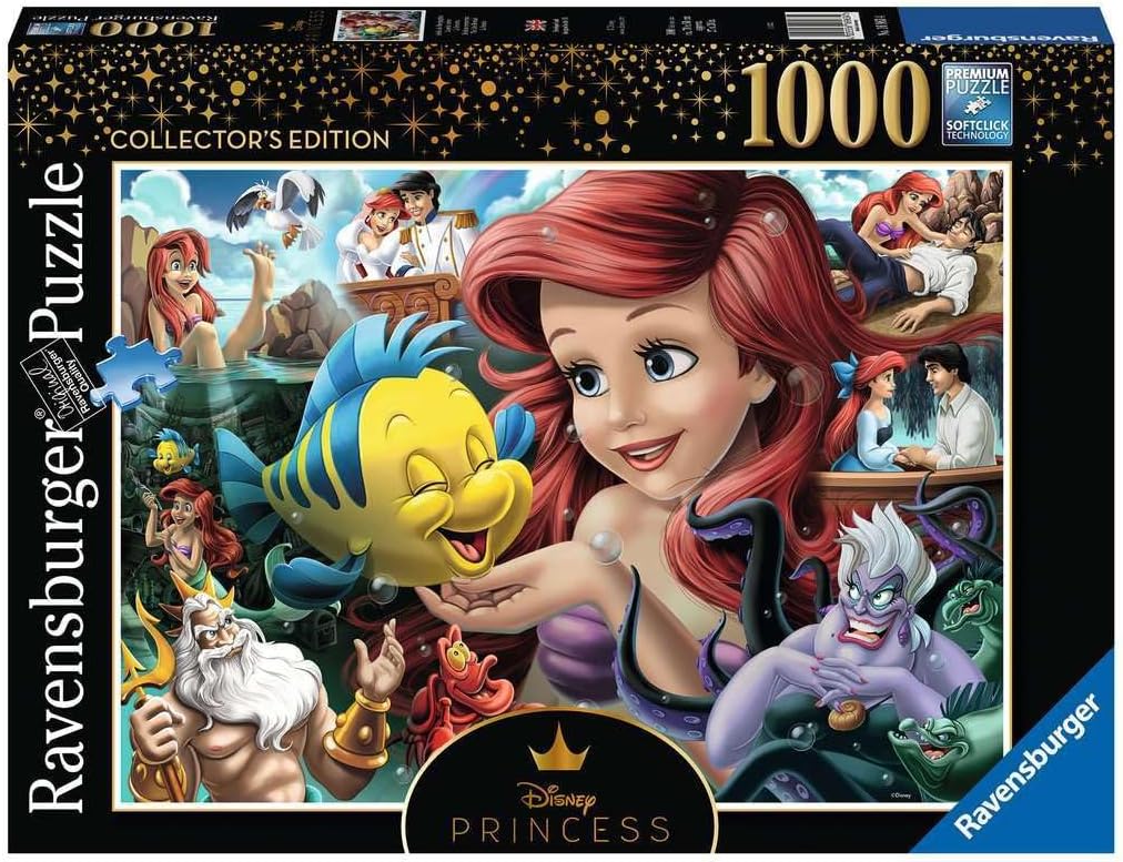 Ravensburger Disney Princess Heroines No.3 La Petite Sirène Puzzle de 1000 pièces pour Adultes et Enfants à partir de 12 Ans, 16963, Multicolore, 70 x 50 x 0,2 cm