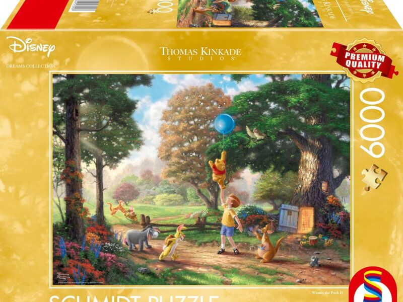 Schmidt Spiele 57399 Puzzle Thomas Kinkade Disney Winnie l'ourson II 6000 pièces