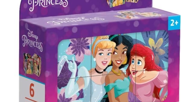 Clementoni Puzzle Disney Princess 6 Pièces - Cube Supercolor, Puzzle pour Enfants 2-4 Ans, Disney, Fabriqué en Italie, 40660
