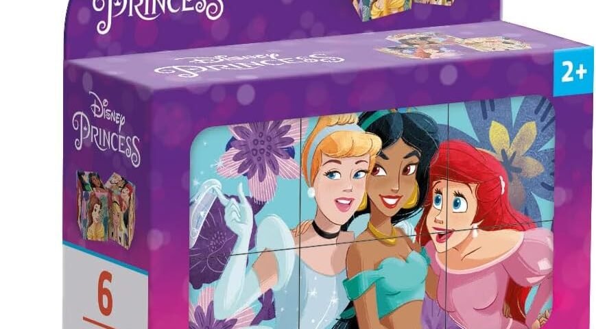 Clementoni Puzzle Disney Princess 6 Pièces - Cube Supercolor, Puzzle pour Enfants 2-4 Ans, Disney, Fabriqué en Italie, 40660