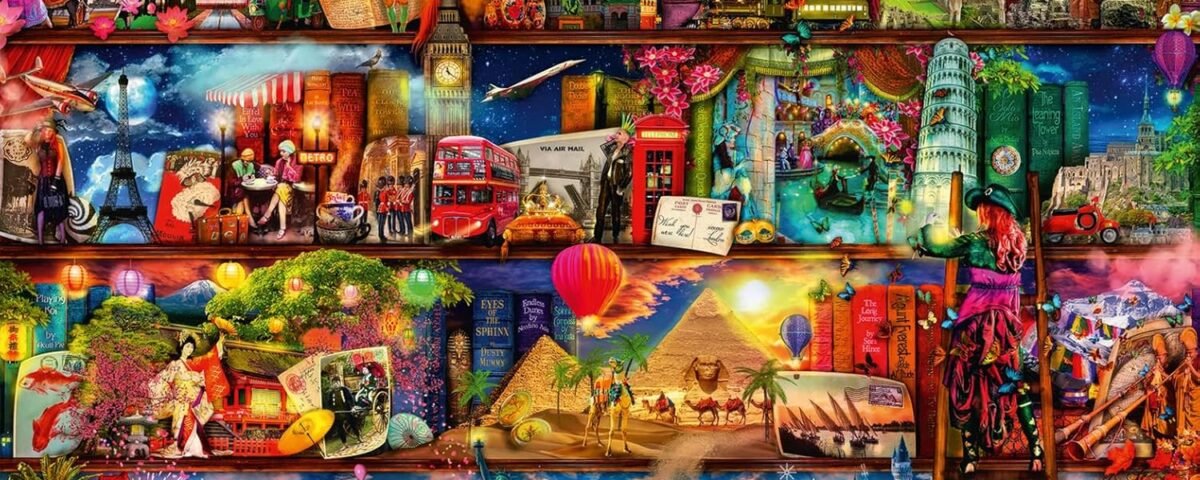 Ravensburger - 16685 - Puzzle Classique - Le Monde des Livres - 2000 Pièves