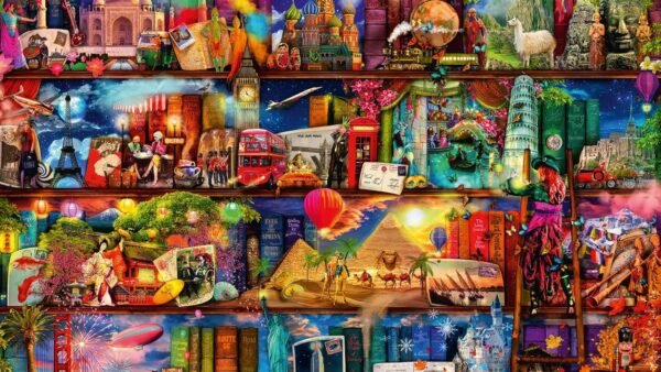 Ravensburger - 16685 - Puzzle Classique - Le Monde des Livres - 2000 Pièves