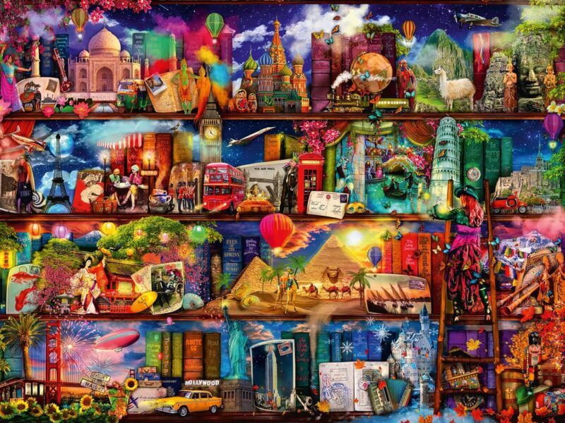 Ravensburger - 16685 - Puzzle Classique - Le Monde des Livres - 2000 Pièves