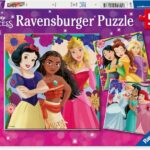 Ravensburger - Puzzle Enfant - Lot de 3 Puzzles 49 pièces - Girl Power ! / Disney Princesses - Fille ou garçon dès 5 Ans - Puzzle de qualité supérieure - 3 Posters Inclus - Disney - 12001068