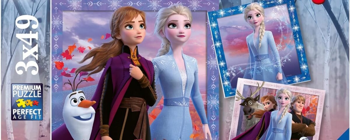 Ravensburger - Puzzle Enfant - Puzzles 3x49 p - Le Voyage Commence - Disney La Reine des Neiges 2 - Dès 5 Ans - 05011