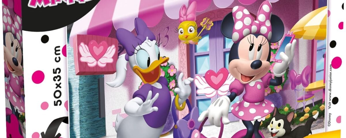 Lisciani - Disney Puzzle Minnie - ‎47970 - Puzzle Double Face 108 Pièces - Verso A Colorier - Jeu De Réflexion Et De Patience - Jeu Educatif - Pour Enfants A partir de 6 ans