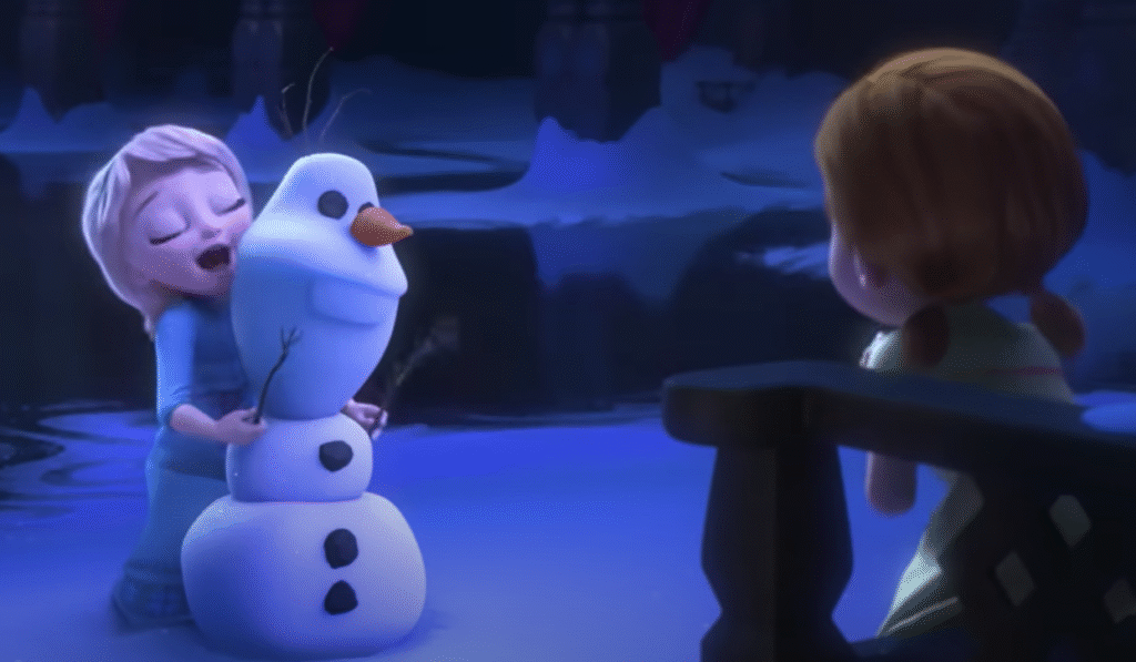 Je voudrais un bonhomme de neige la reine des neiges