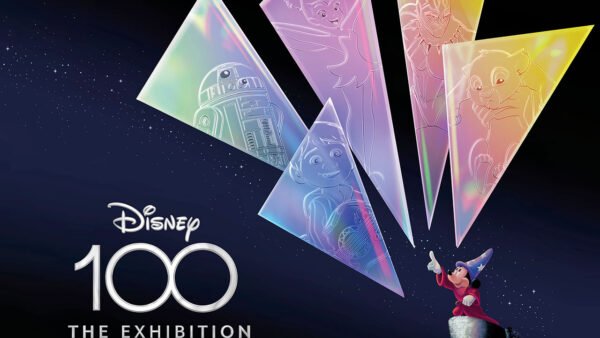 Disney100 The Exhibition © Poster officiel horizontal de Disney100 The Exhibition