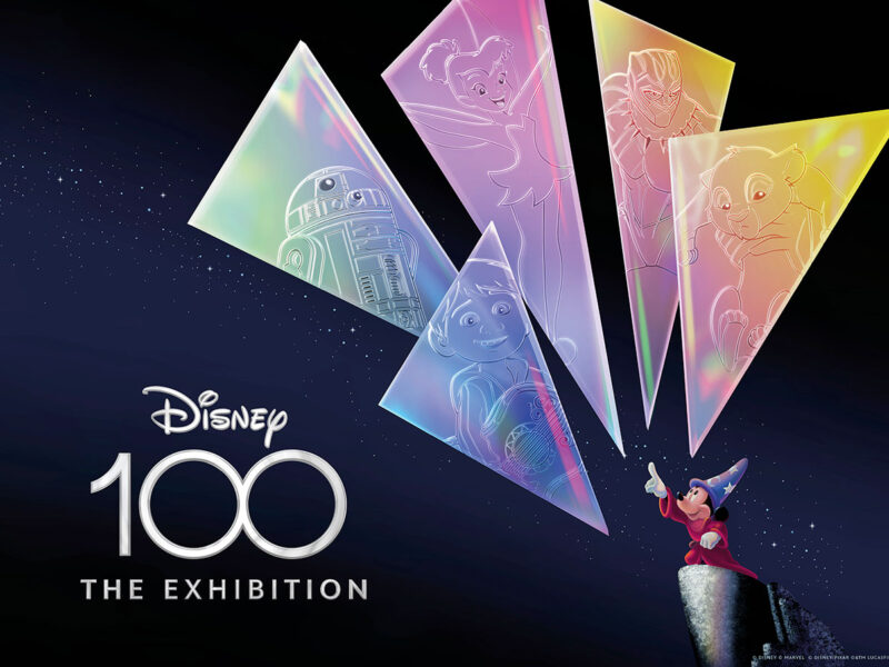 Disney100 The Exhibition © Poster officiel horizontal de Disney100 The Exhibition