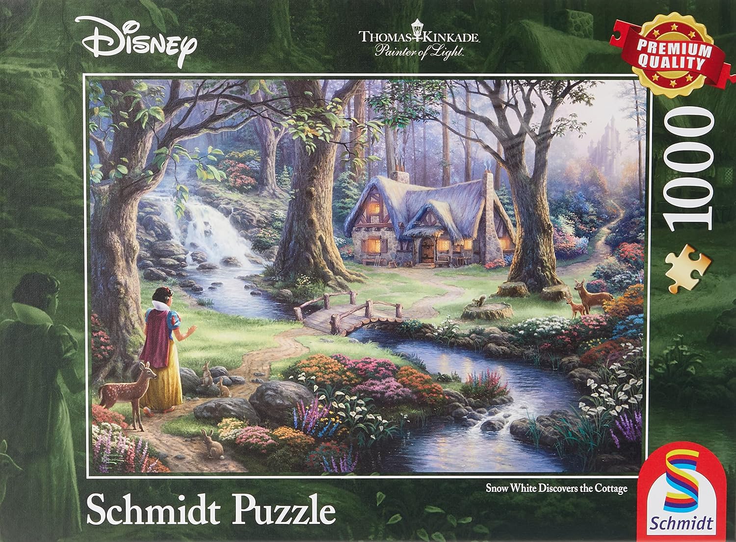 Schmidt Spiele CGS_59485 Disney Blanche-Neige Thomas Kinkade Puzzle, Multicolor, 693 x 493 mm