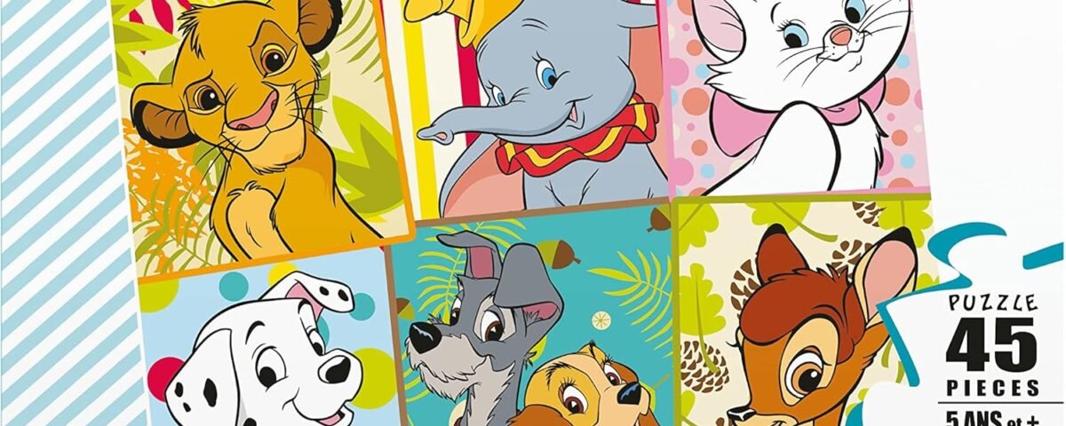 Nathan - Puzzle Enfant - 45 pièces - Mes animaux Disney préférés - Fille ou garçon dès 5 ans - Puzzle de qualité supérieure - Carton épais et résistant - Animaux - 86178
