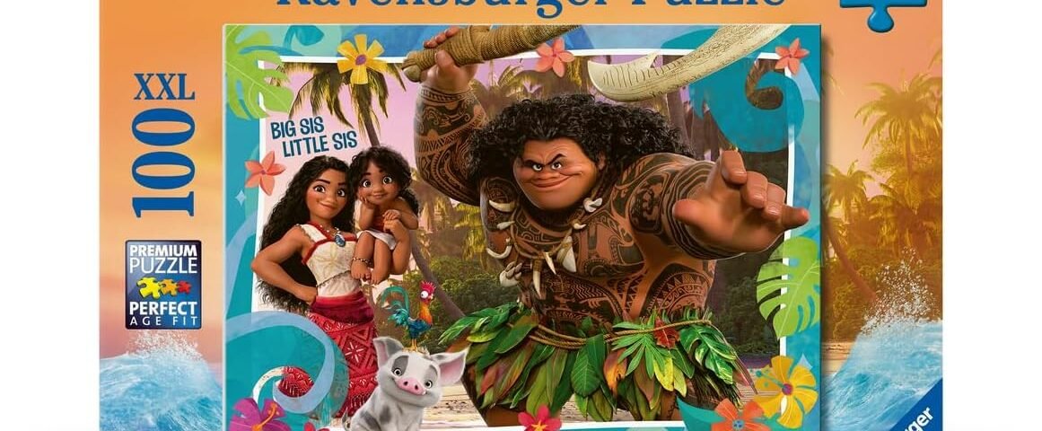 Ravensburger - Puzzle Enfant - 100 pièces XXL - Explorer de Nouveaux Mondes/Disney Vaiana 2 - Fille ou garçon dès 6 Ans - Puzzle de qualité supérieure - 12004101