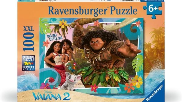 Ravensburger - Puzzle Enfant - 100 pièces XXL - Explorer de Nouveaux Mondes/Disney Vaiana 2 - Fille ou garçon dès 6 Ans - Puzzle de qualité supérieure - 12004101