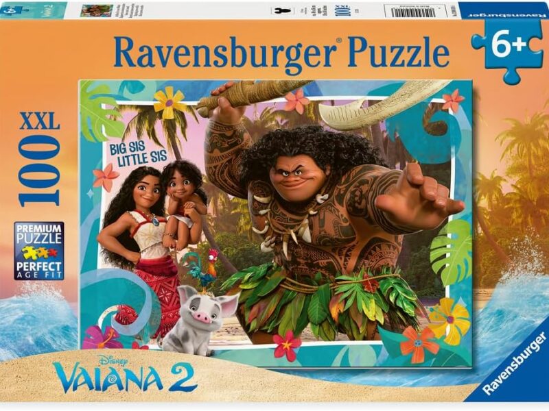 Ravensburger - Puzzle Enfant - 100 pièces XXL - Explorer de Nouveaux Mondes/Disney Vaiana 2 - Fille ou garçon dès 6 Ans - Puzzle de qualité supérieure - 12004101