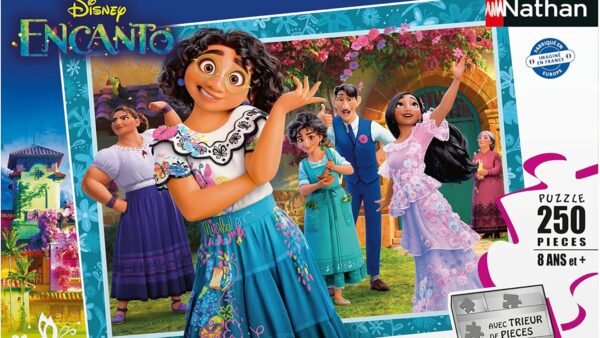 Nathan - Puzzle pour enfants - 250 pièces - La fantastique famille Madrigal - Pour enfants dès 8 ans - Puzzle de qualité supérieure - Carton épais et résistant - Disney - 86195