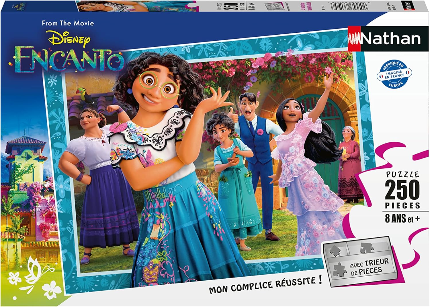 Nathan - Puzzle pour enfants - 250 pièces - La fantastique famille Madrigal - Pour enfants dès 8 ans - Puzzle de qualité supérieure - Carton épais et résistant - Disney - 86195