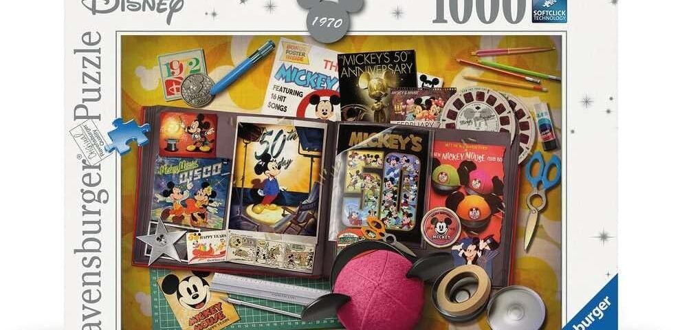 Ravensburger - Puzzle 1000 pièces - Anniversaire de Mickey 1970 - Adultes et Enfants dès 14 Ans - Puzzle de qualité supérieure - Disney - 17586