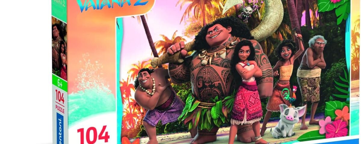 Clementoni Puzzle Disney Vaiana 2, 104 Pièces, Puzzle pour Enfants, Fabriqué en Italie, 25786