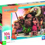 Clementoni Puzzle Disney Vaiana 2, 104 Pièces, Puzzle pour Enfants, Fabriqué en Italie, 25786