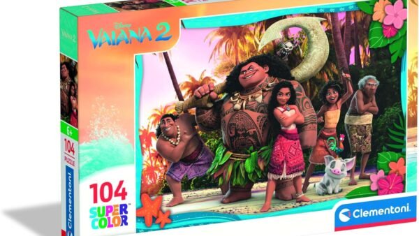 Clementoni Puzzle Disney Vaiana 2, 104 Pièces, Puzzle pour Enfants, Fabriqué en Italie, 25786