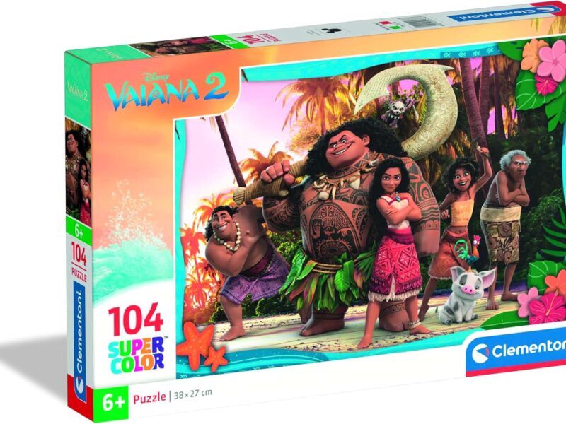 Clementoni Puzzle Disney Vaiana 2, 104 Pièces, Puzzle pour Enfants, Fabriqué en Italie, 25786