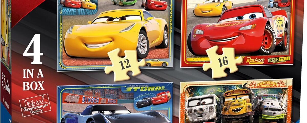 Ravensburger- Cars The Movie Disney Puzzles pour Enfants de 3 Ans et Plus de 4 dans Une boîte (12, 16, 20, 24 pièces), 641892