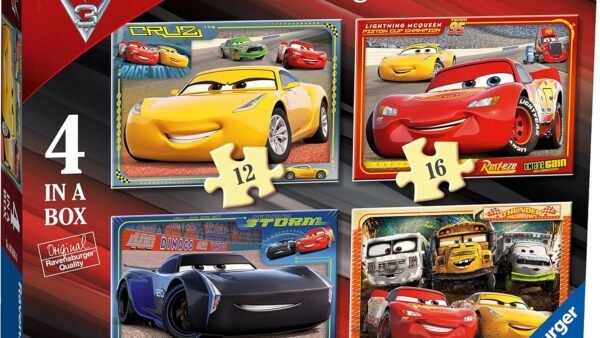 Ravensburger- Cars The Movie Disney Puzzles pour Enfants de 3 Ans et Plus de 4 dans Une boîte (12, 16, 20, 24 pièces), 641892