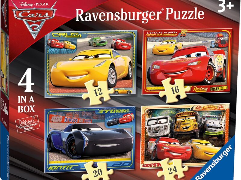 Ravensburger- Cars The Movie Disney Puzzles pour Enfants de 3 Ans et Plus de 4 dans Une boîte (12, 16, 20, 24 pièces), 641892