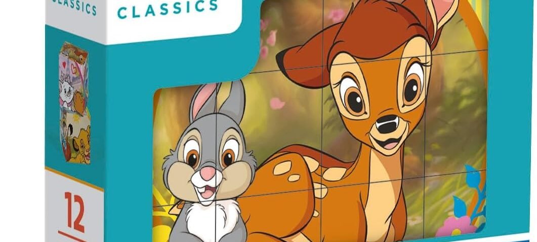 Clementoni - Puzzle Enfant 3-5ans - Disney Classic 12 Pièces - Jeu de société Enfant - Cube Supercolor, Fabriqué en Italie, 41196