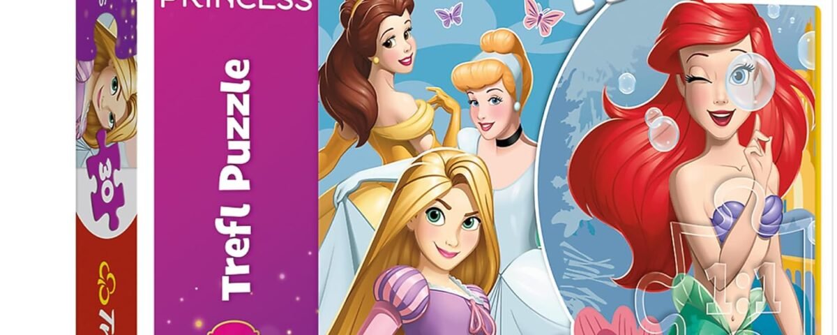 Trefl - Disney, Belle Journée de Princesses - Puzzle 30 Pièces - Puzzle Coloré avec Princesses de Disney, Divertissement Créatif, pour Les Enfants à partir de 3 Ans