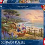 Schmidt Spiele 59951 Thomas Kinkade, Disney, Donald and Daisy on The Beach, Puzzle de 1000 pièces