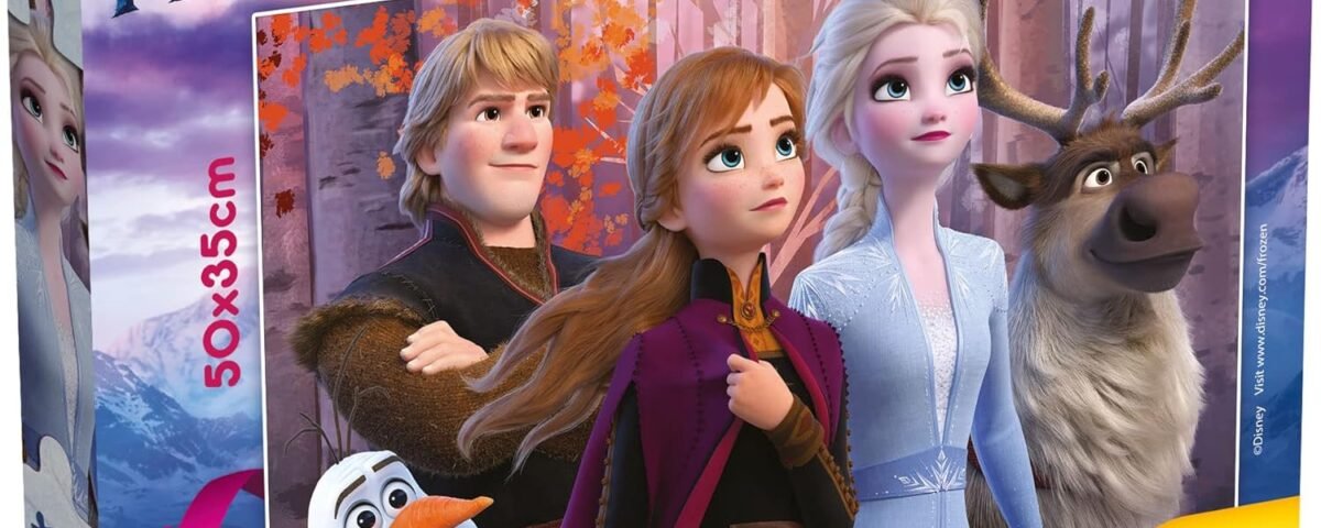 Liscianigiochi Df Plus 2, 91614, DISNEY Puzzle Double face 108 pièces La Reine des neiges